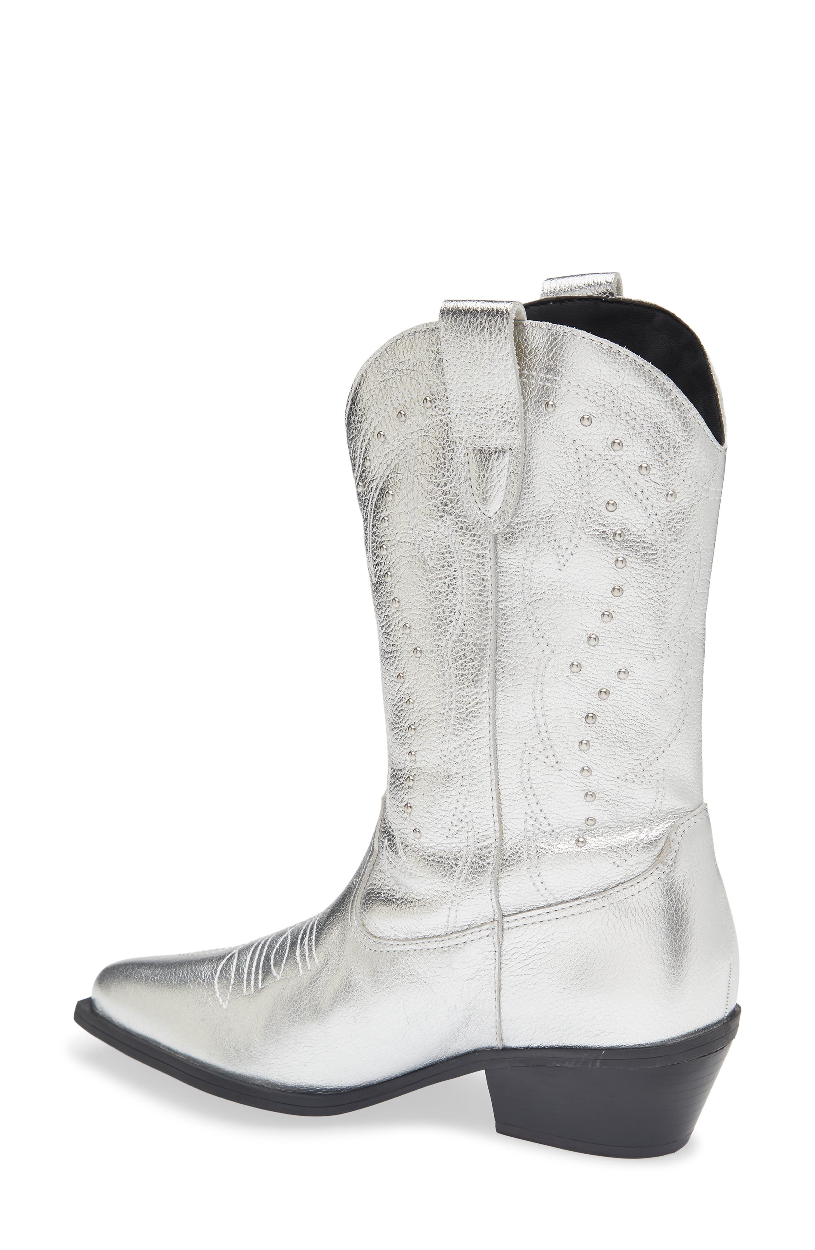 Bottero Metallic Western Boot, Alternate, color, 