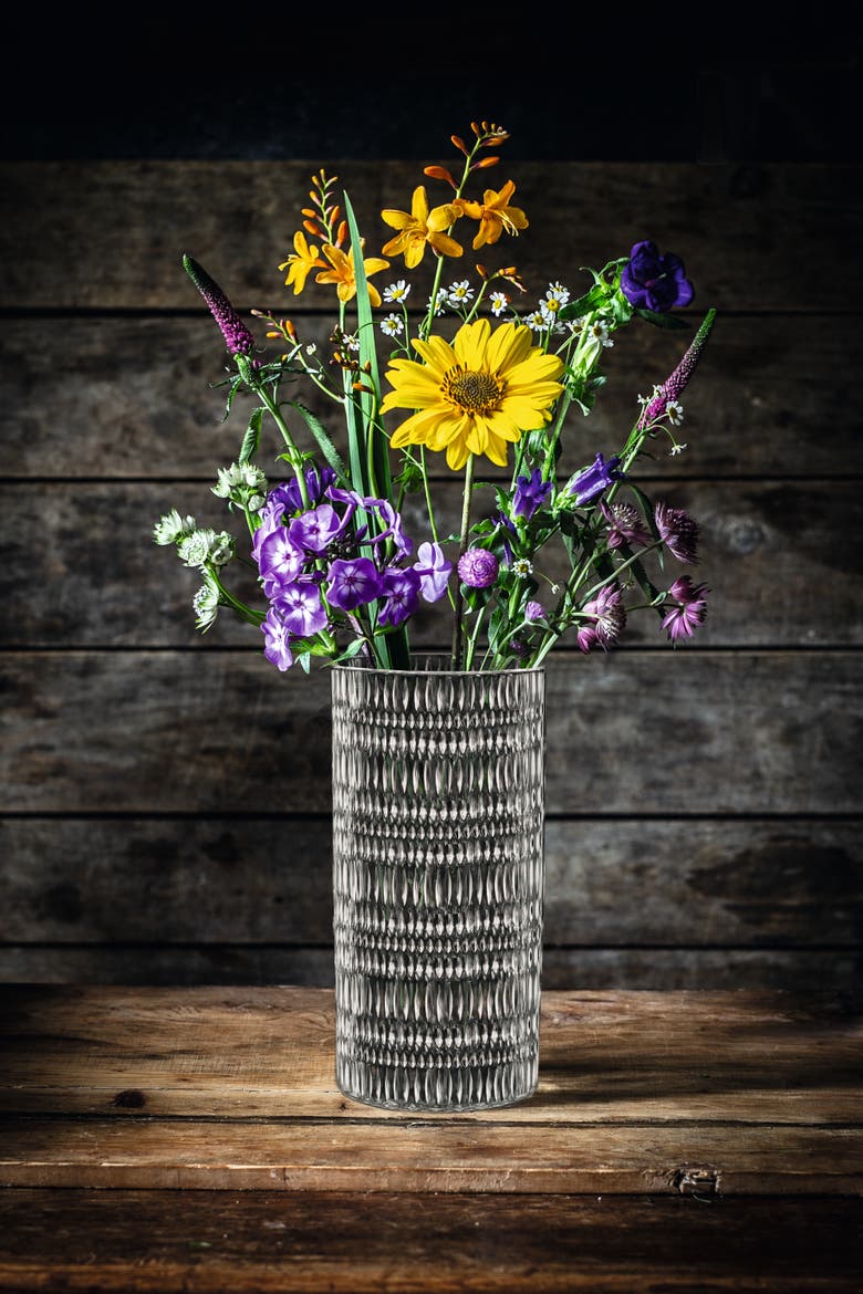 Ethno 11" Vase, Alternate, color, Clear