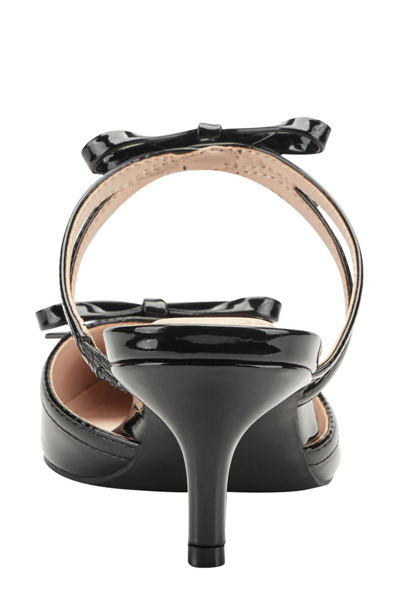 Bandolino Meggin Patent Kitten Heel Mule, Alternate, color, Black
