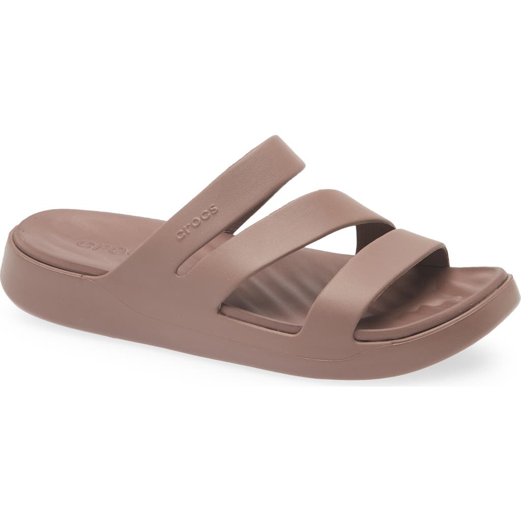 Crocs Getaway Strappy Slide Sandal In Multi