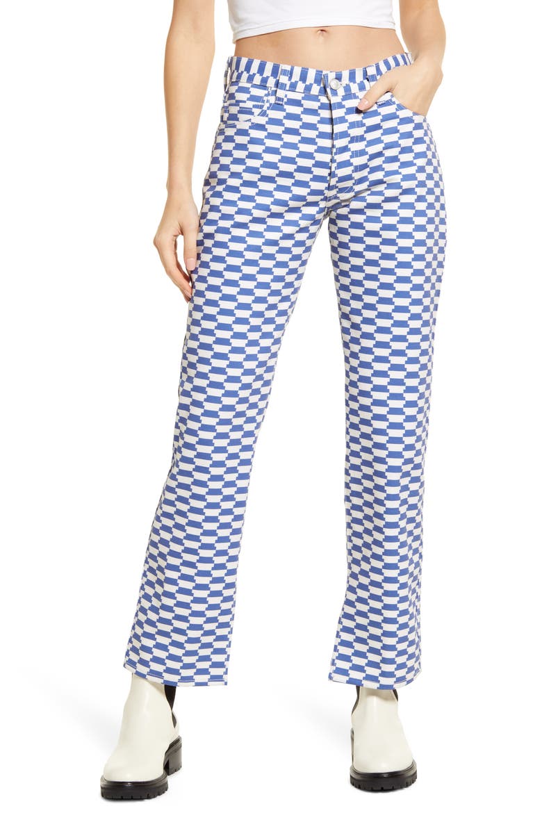 Ellis Ankle Wide Leg Jeans, Alternate, color, ROYAL BLUE