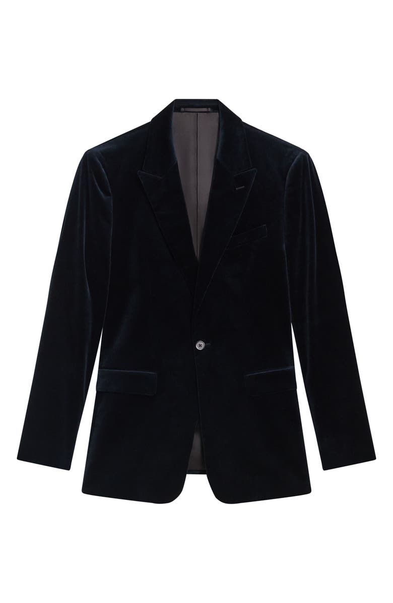 Theory Chambers Cotton Velvet Suit Jacket, Alternate, color, Baltic