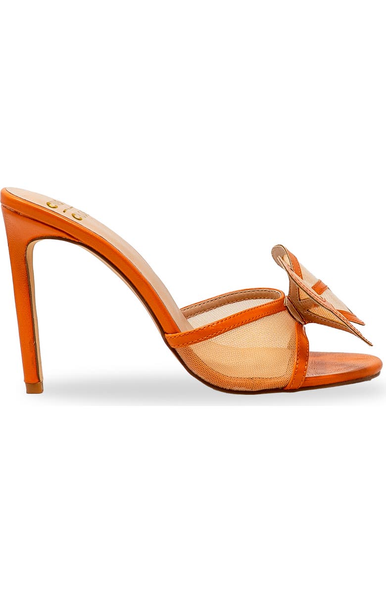 CHASE AND CHLOE Yureli Butterfly Mesh Mule Sandal, Alternate, color, Orange