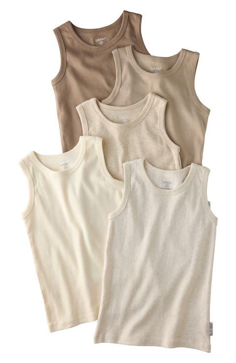 Malone Organic Cotton Assorted 5-Pack Muscle Tanks (Baby)