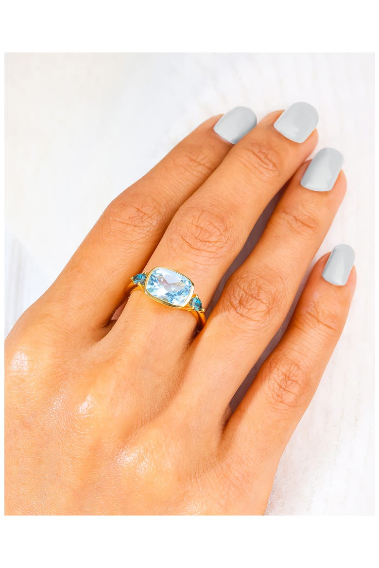 East/West Sky Blue Topaz Ring, Alternate, color, BLUE