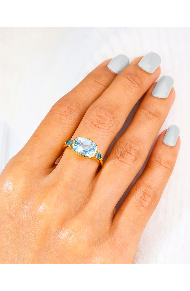 YS GEMS East/West Sky Blue Topaz Ring, Alternate, color, Blue