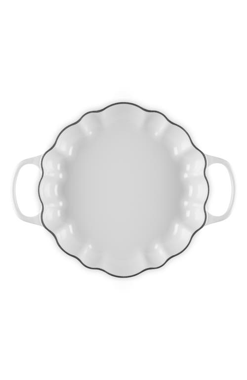 Le Creuset Enameled Cast Iron Pumpkin Braiser In White