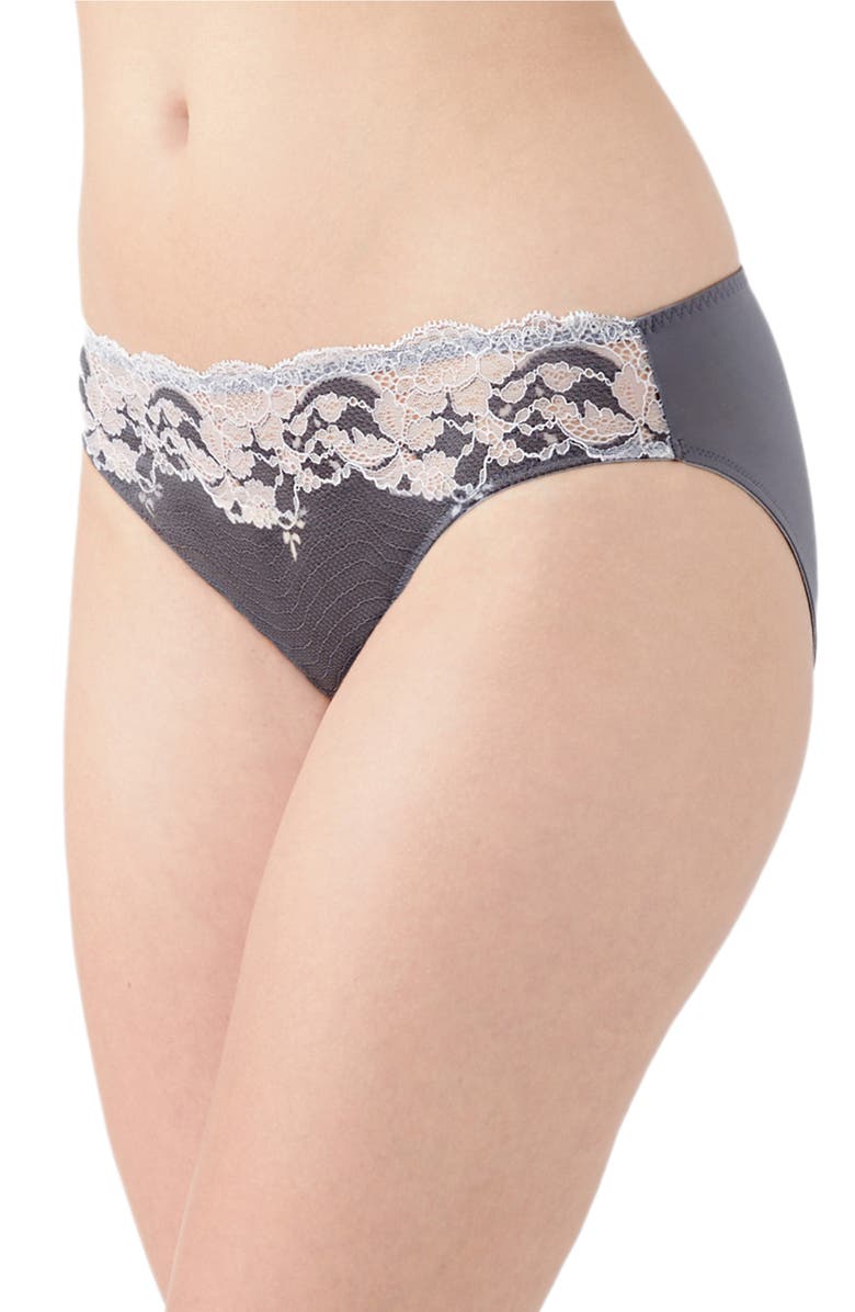 Wacoal 'Lace Affair' Bikini, Alternate, color, 