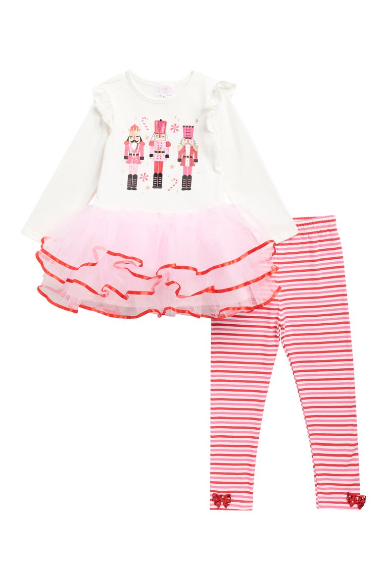 Kids' Tutu Dress & Leggings Set, Main, color, OFF WHITE