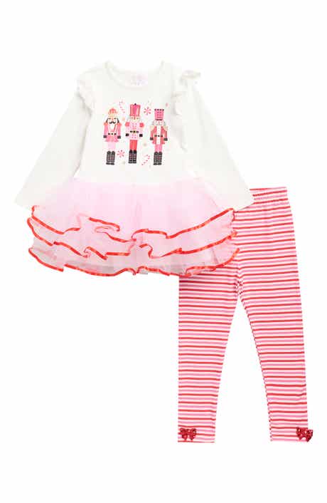 Kids' Nutcracker Tutu Top & Leggings Set