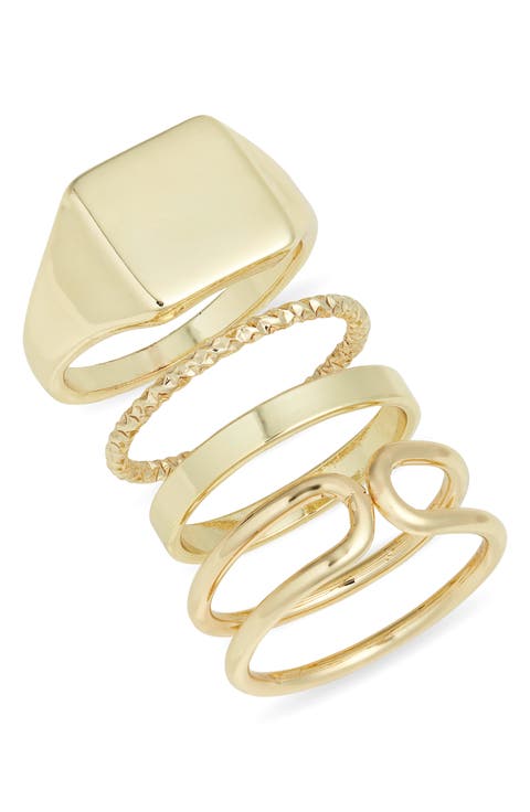 Set of 4 Polished Rings