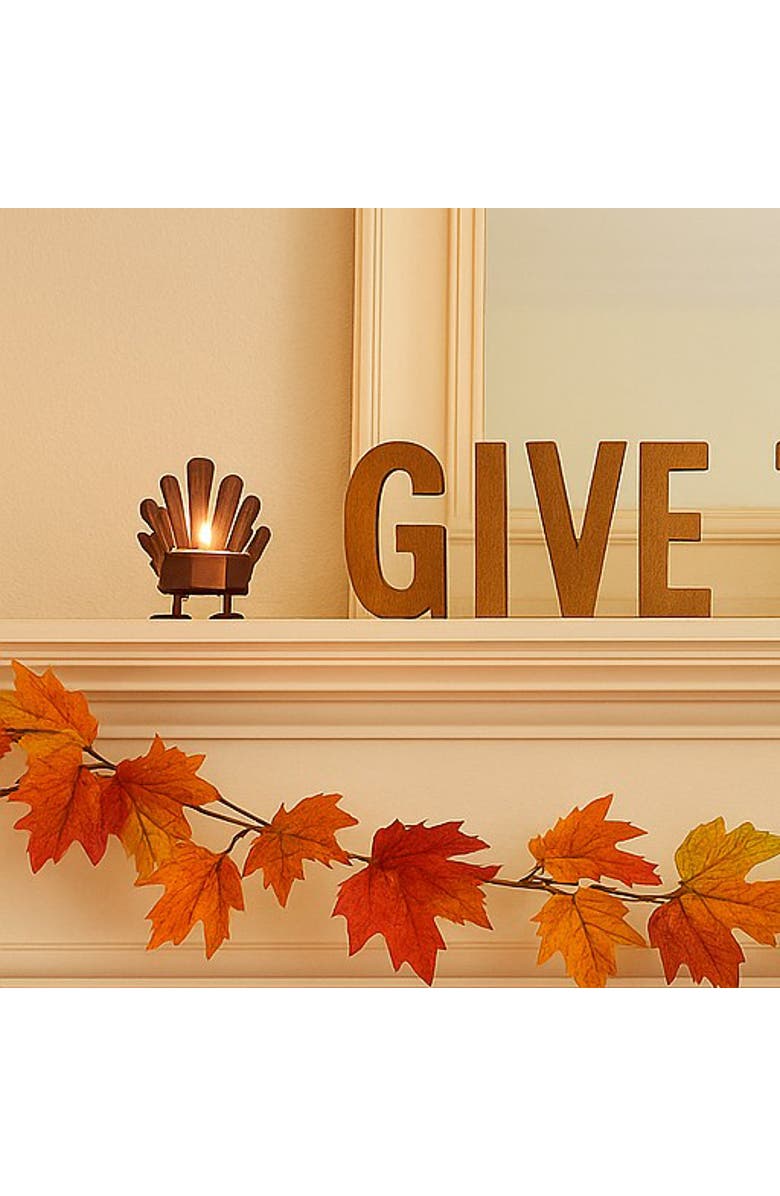 tag Antique Bronze Turkey Tealight Candle Holder for Thanksgiving, Alternate, color, Gold