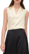 Lilysilk Women's V-Neck Sleeveless Silk Violet Blouse