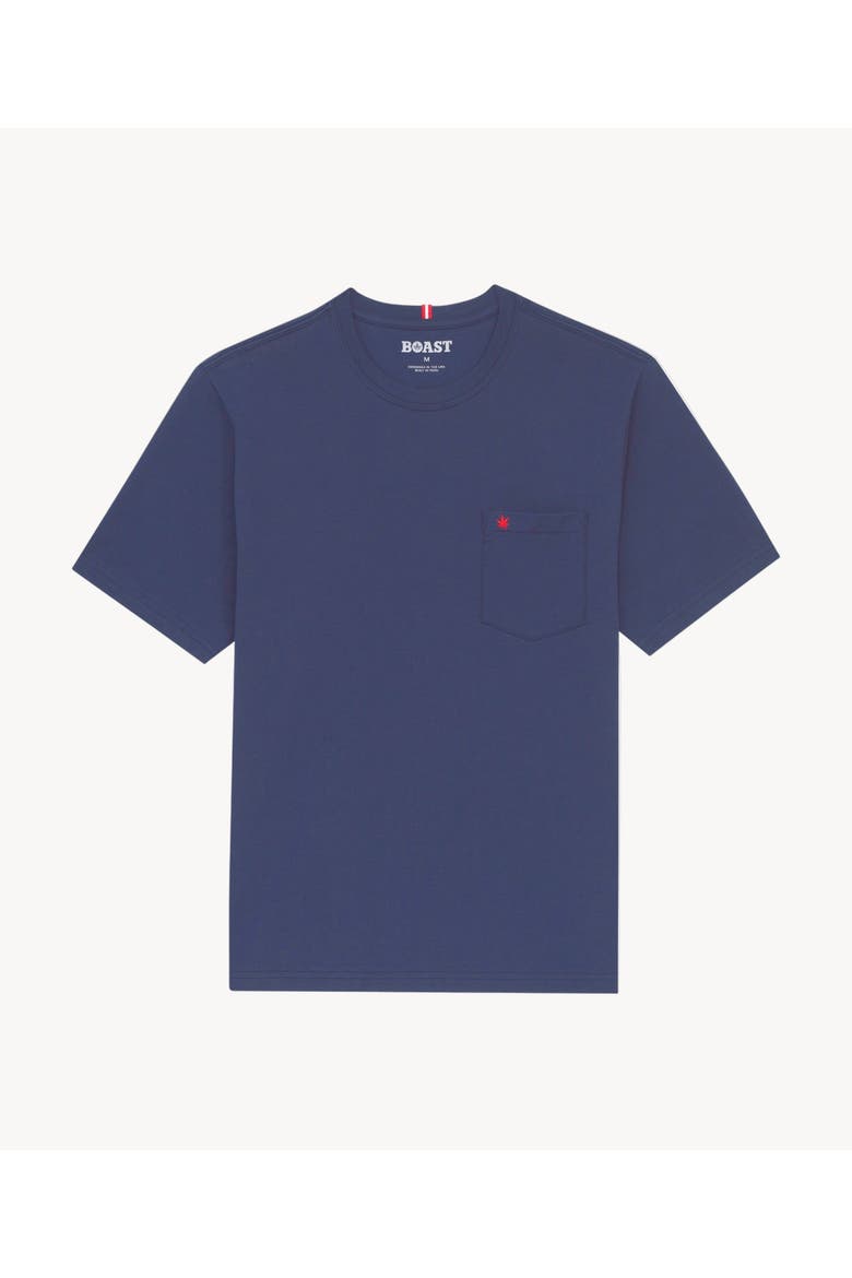 Club Pocket Tee, Main, color, Navy