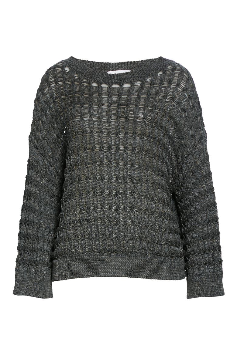 Cotton Blend Sweater, Alternate, color, GREEN