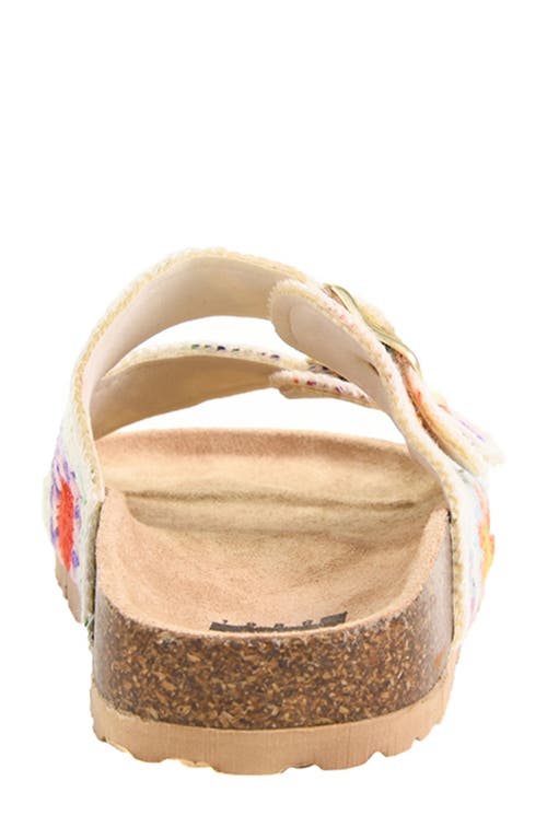 Dirty Laundry Timeless Crochet Slide Sandal In Beige Multi
