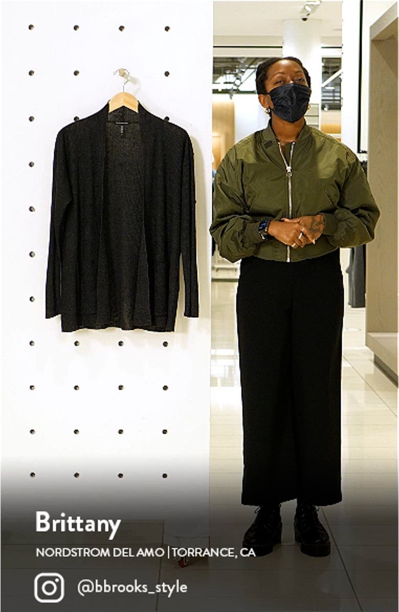 Shawl Collar Organic Linen Cardigan, sales video thumbnail