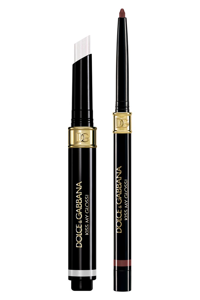 Kiss My Gloss! 4D Lip Gloss Stick & Lip Liner Set, Main, color, 4 - GOSSIP