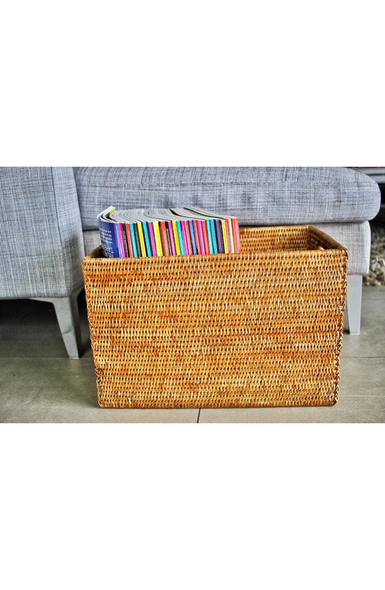 Artifacts Trading Company<sup>™</sup> Artifacts Rattan Storage Box - Legal File, Alternate, color, Honey Brown