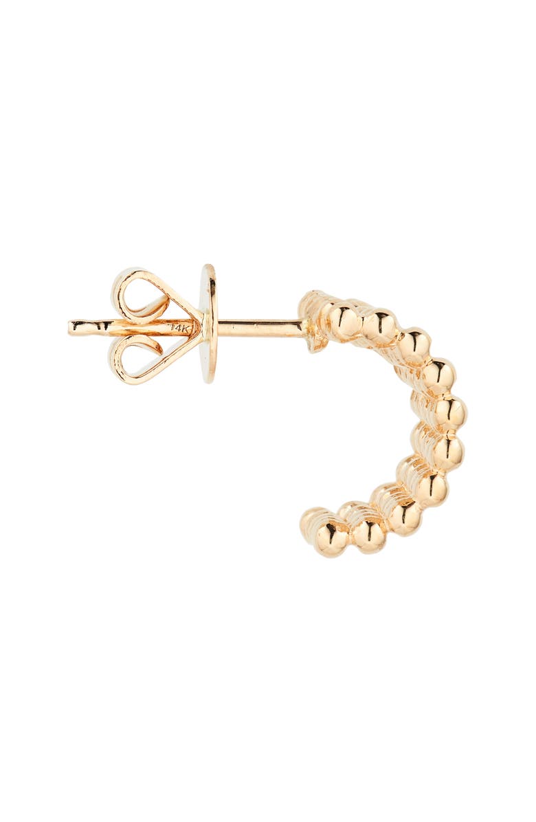 Dana Rebecca Designs Poppy Rae Pebble Hoop Earrings, Alternate, color, Yellow Gold