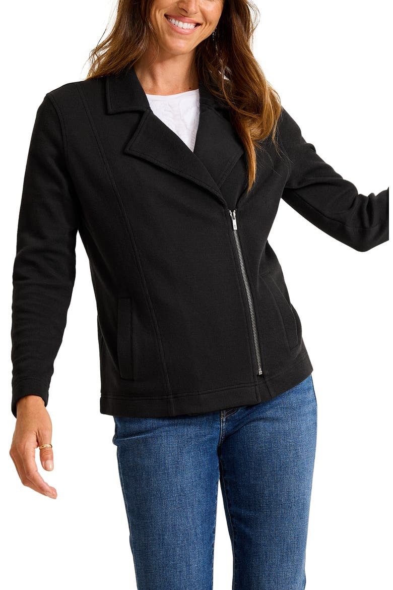 Aruba Moto Jacket, Main, color, BLACK
