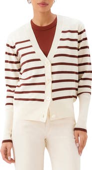Karen Kane Stripe Cardigan Sweater