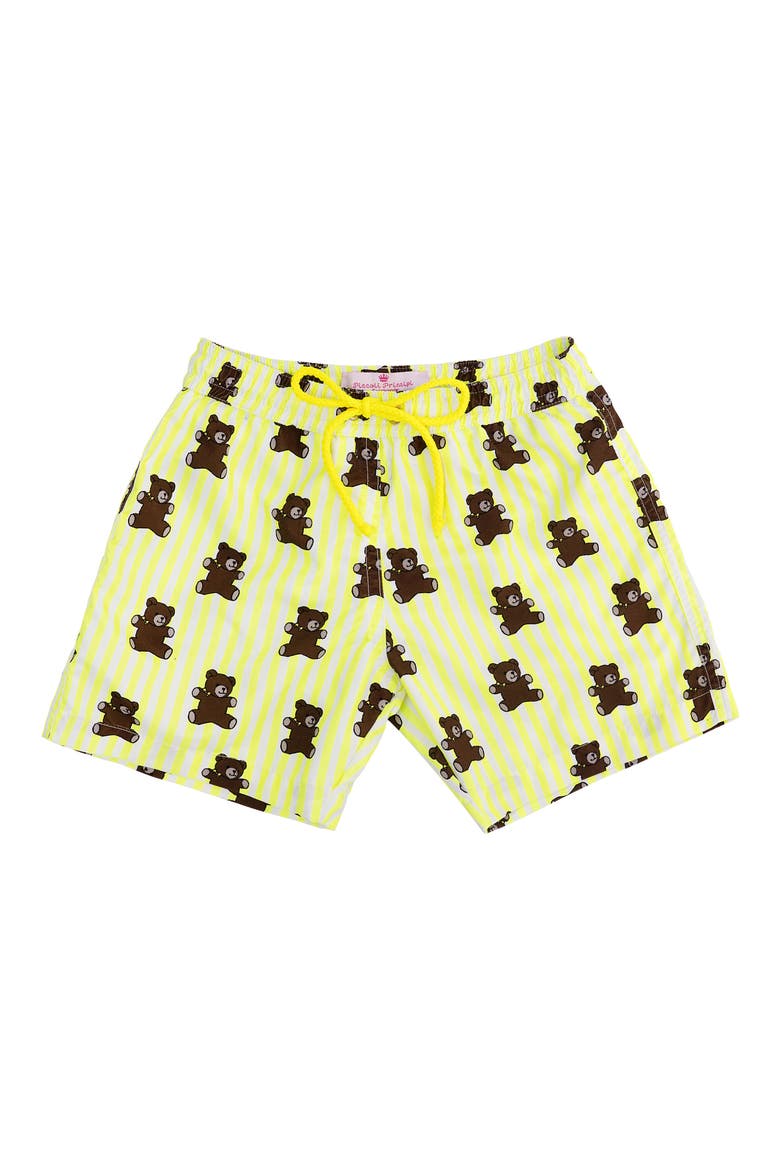 Mason Swim Trunks, Main, color, YELLOW STRIPES BEARS
