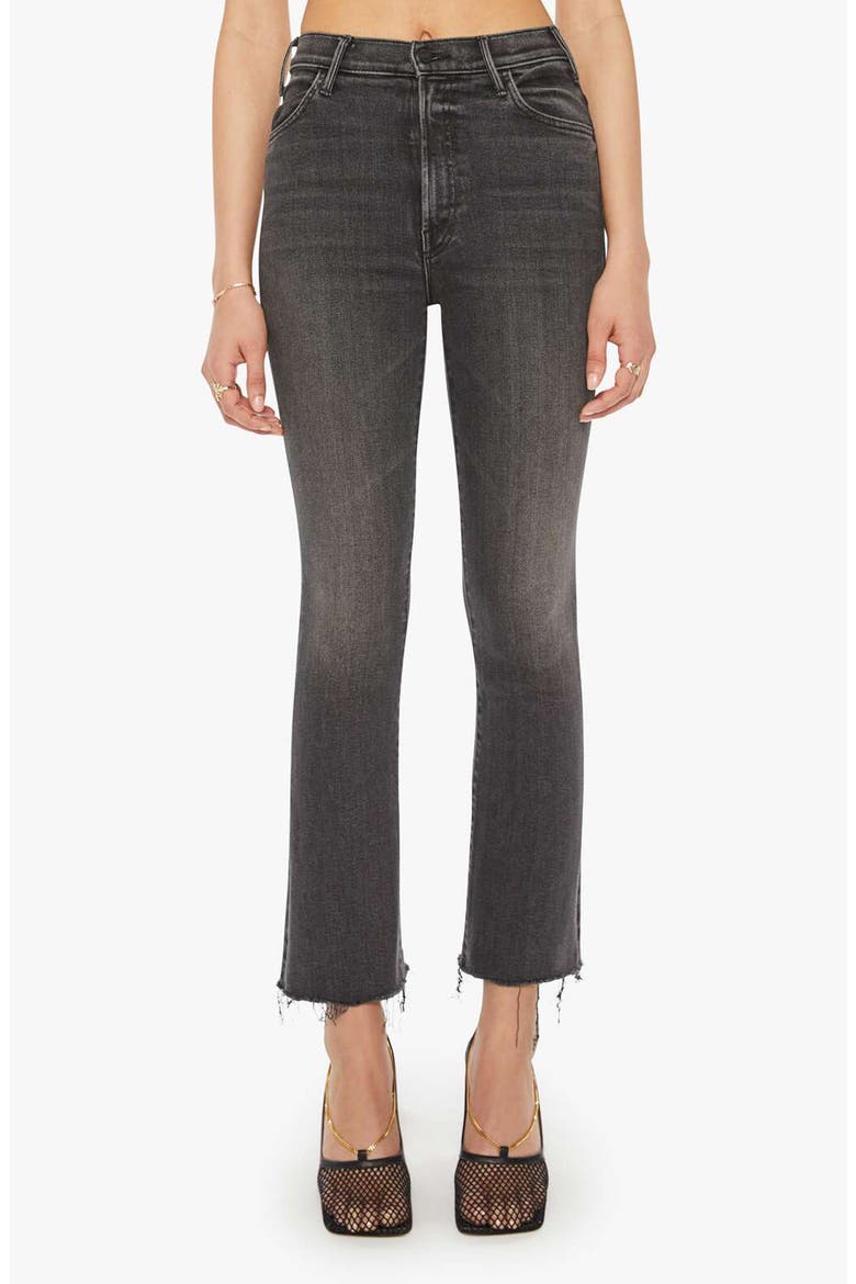 The Hustler High Waist Fray Hem Ankle Bootcut Jeans, Main, color, CAN YOU CALL MY PHONE