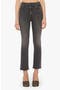 The Hustler High Waist Fray Hem Ankle Bootcut Jeans