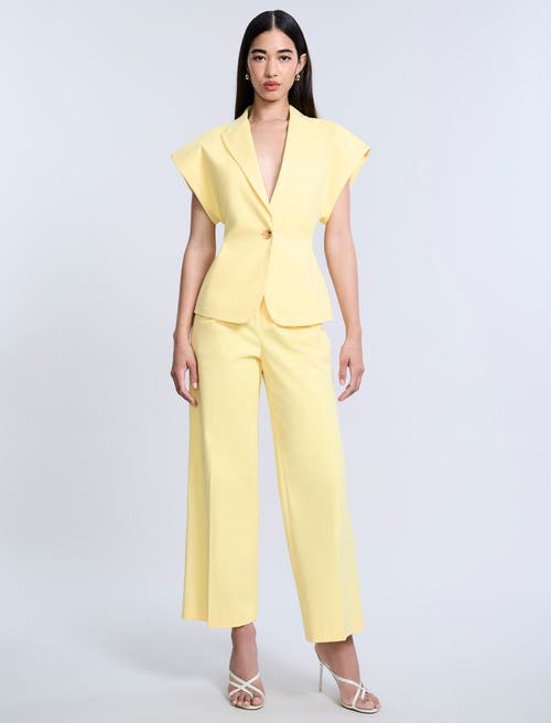 Bcbg Twill Vest In Yellow