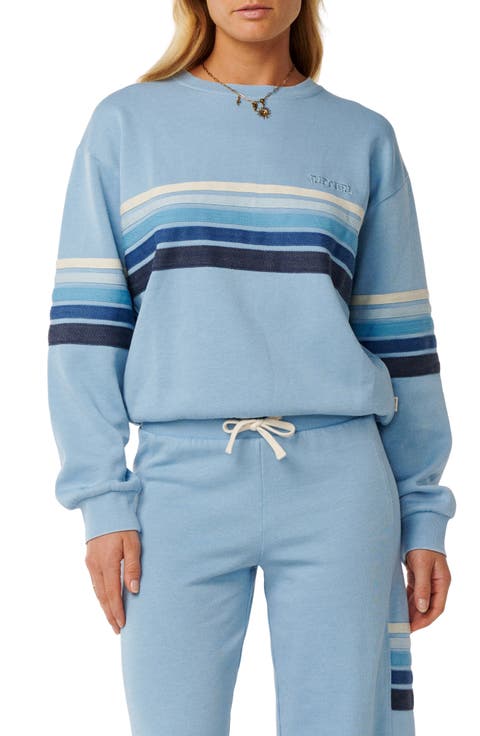 Surf Revival Relaxed Striped Sweatshirt