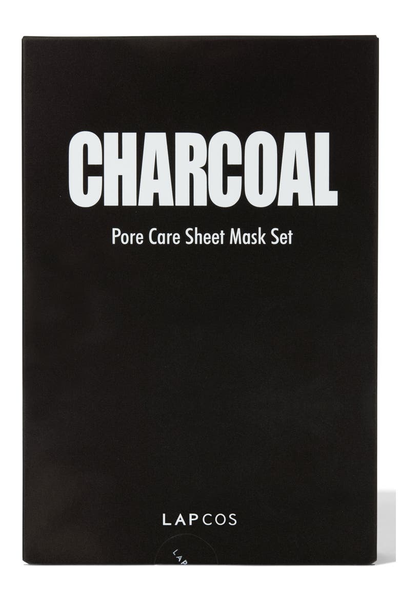 Charcoal Pore Care Sheet Mask, Alternate, color, BLACK