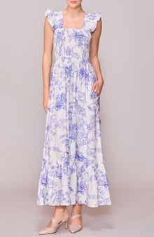 MELLODAY Floral Print Maxi Dress