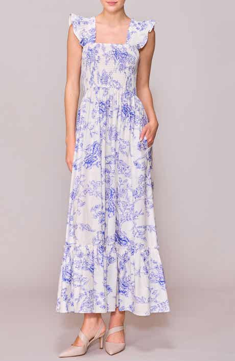 MELLODAY Floral Print Maxi Dress