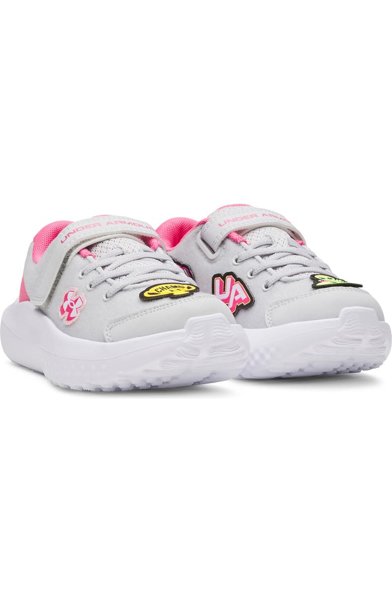 Under Armour Kids' Surge 4 Patches Running Shoe, Main, color, Halo Gray