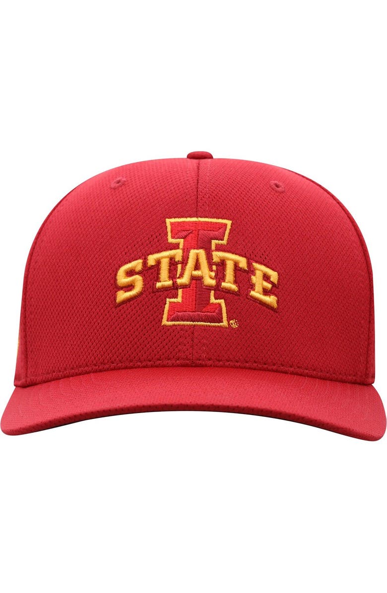 TOP OF THE WORLD Men's Top of the World Cardinal Iowa State Cyclones Reflex Logo Flex Hat, Alternate, color, Cardinal