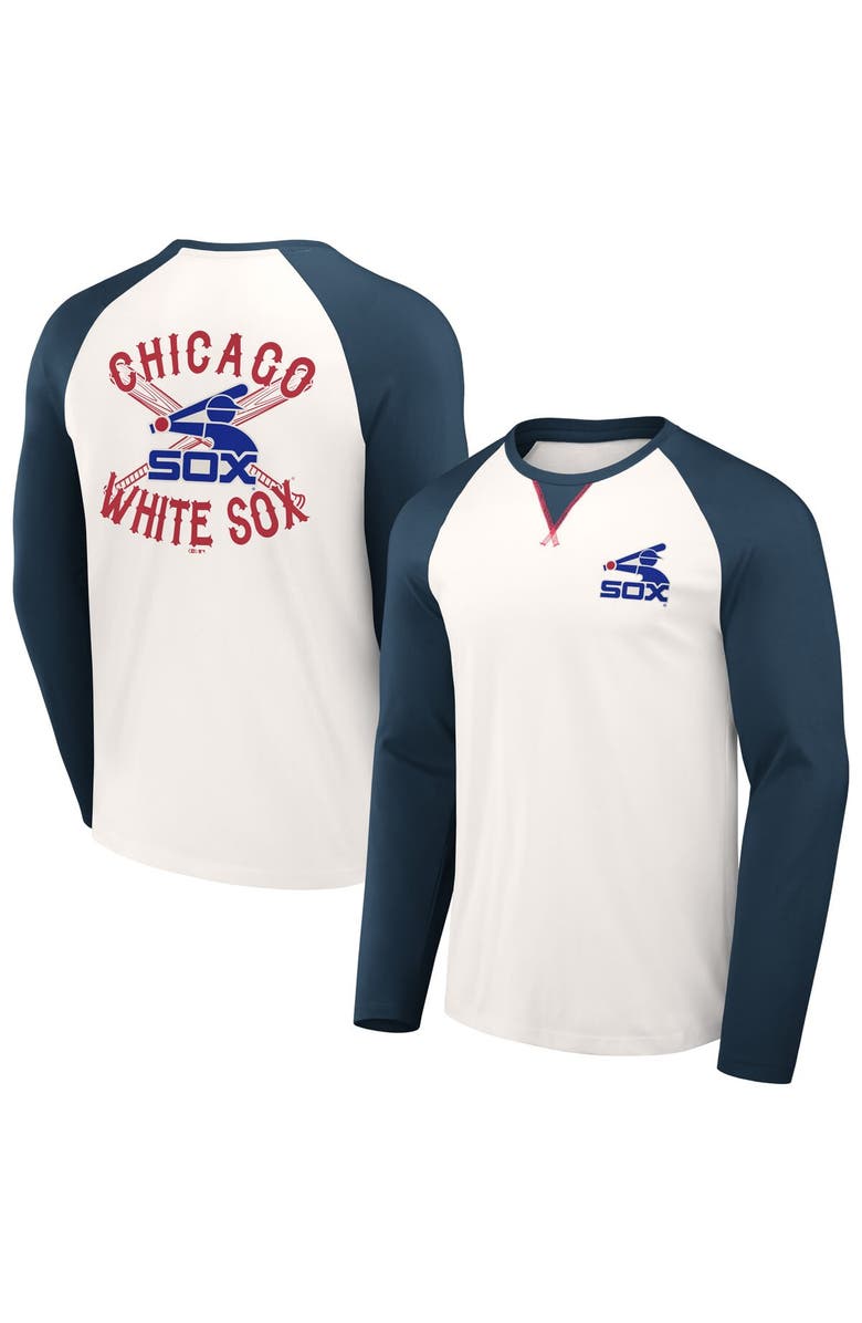 Darius Rucker Collection by Fanatics Men's Darius Rucker Collection by Fanatics White/Navy Chicago White Sox Team Color Raglan T-Shirt, Main, color, White