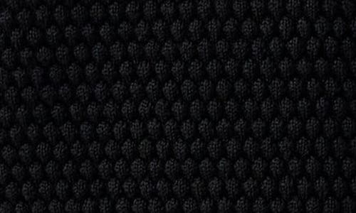 Eton Merino Wool Long Sleeve Polo In Black