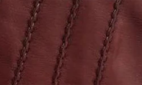 Paula Rowan Dylan Cashmere Lined Leather Gloves In Bordeaux/grey