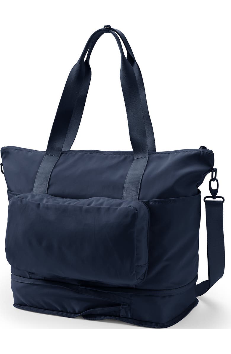 Lands' End Travel Carry On Luggage Tote Bag, Alternate, color, Radiant Navy
