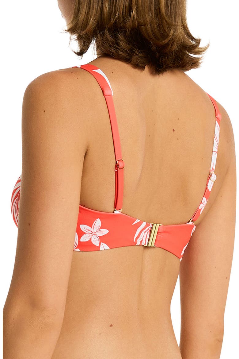 Aloha Square Neck Bikini Top, Alternate, color, FLAME