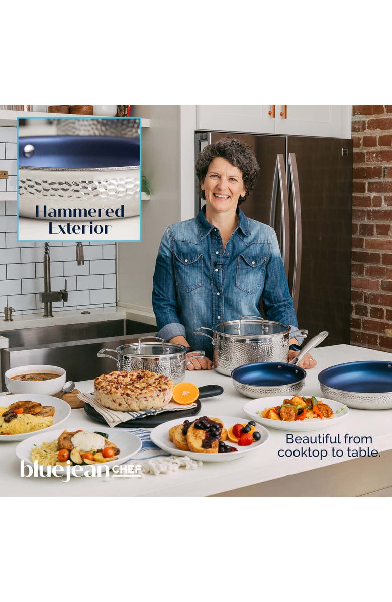 Blue Jean Chef 6-Piece Stainless Steel Cookware Set, Alternate, color, Silver