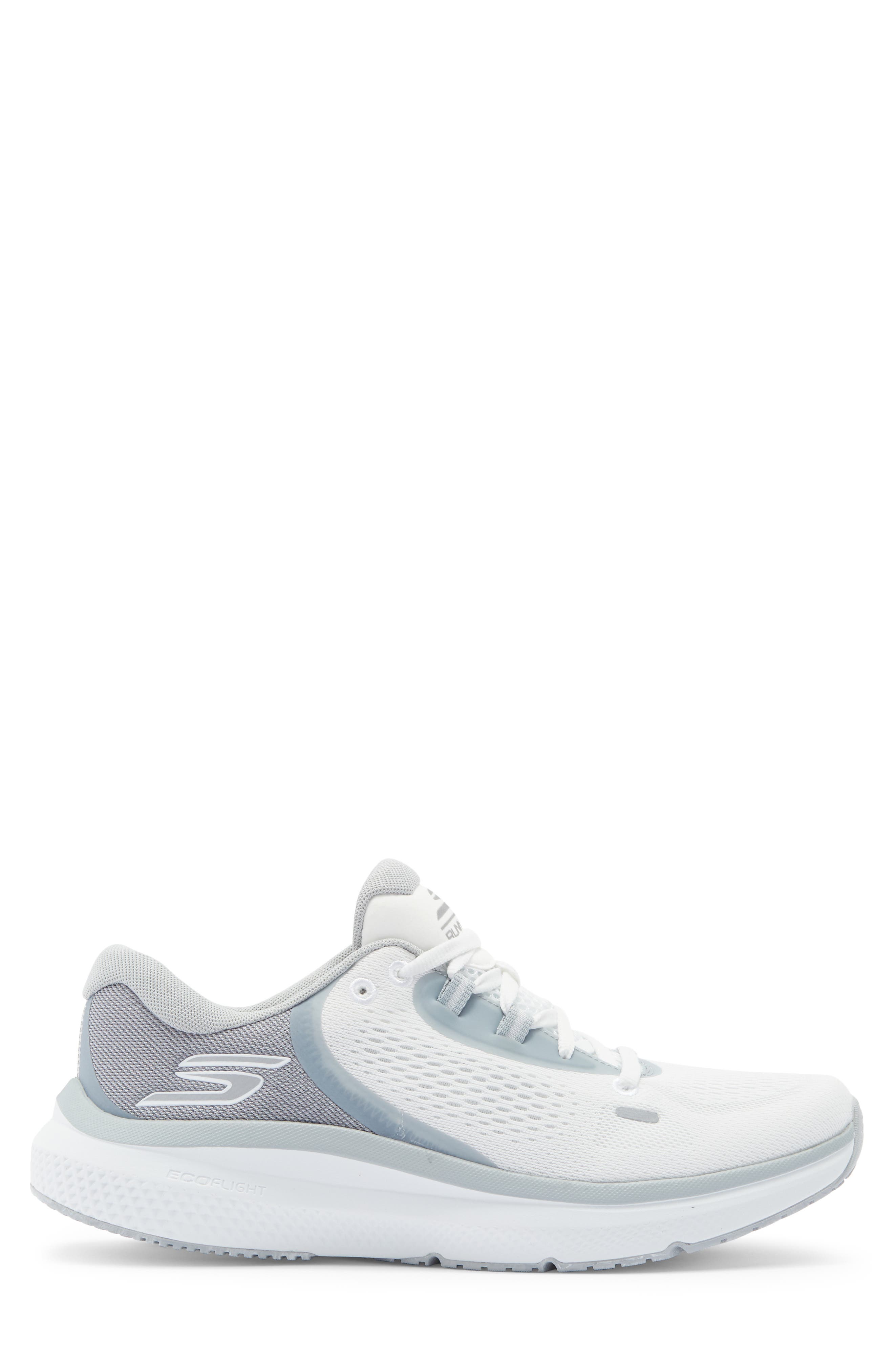 Go Run Pure 4 Arch Fit Running Shoe, Alternate, color, WHITE/ GRAY