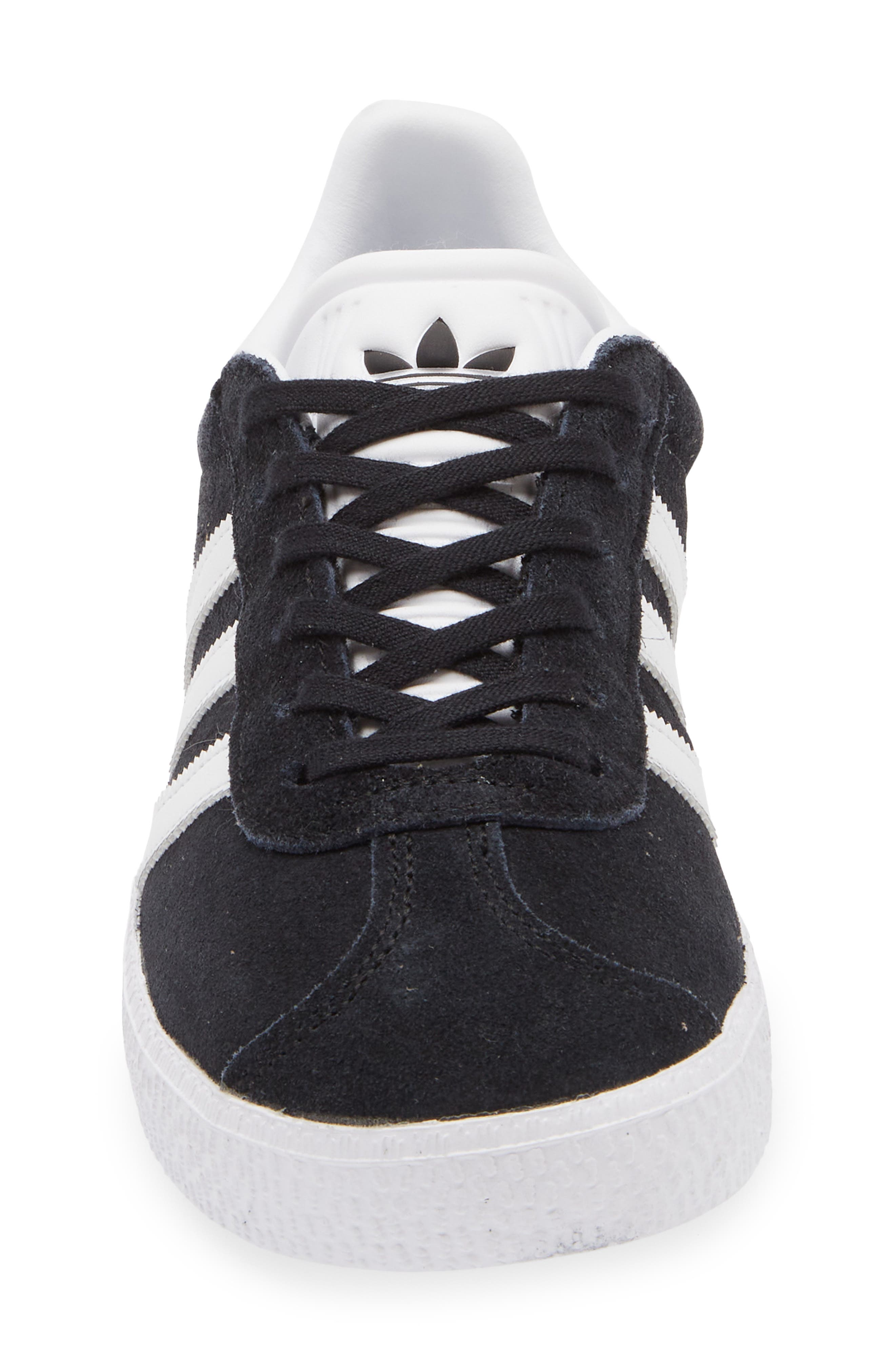 adidas Kids' Gazelle Low Top Sneaker, Alternate, color, Black/ Green/ Pink