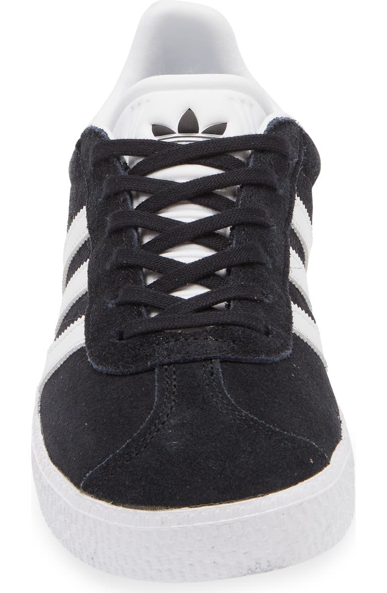 adidas Kids' Gazelle Low Top Sneaker, Alternate, color, Black/ Green/ Pink