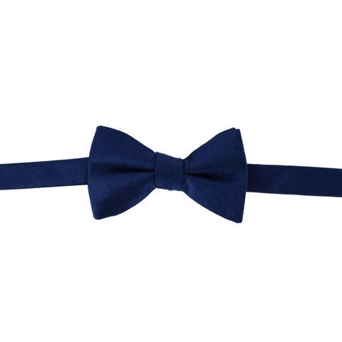 Etched Herringbone Twist Bowtie