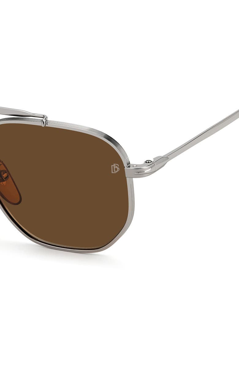 David Beckham Eyewear 54mm Aviator Sunglasses, Alternate, color, 