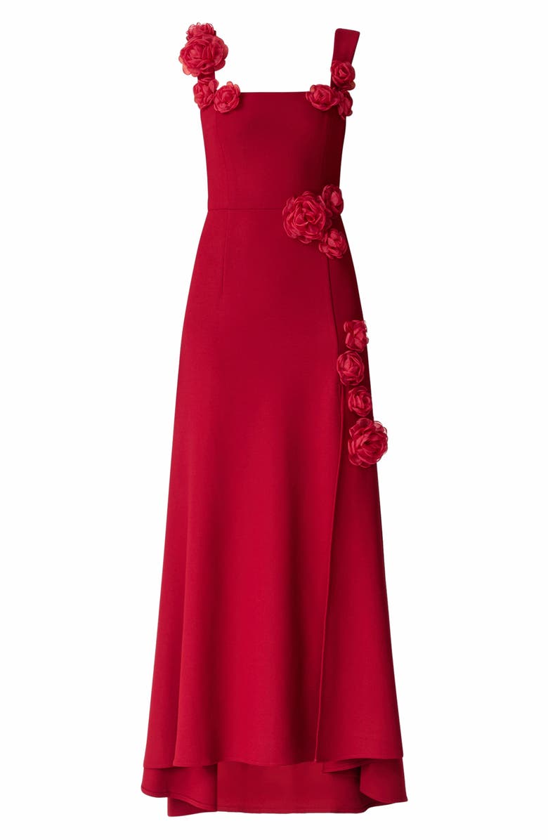 Elliatt Evanora High-Low Gown, Alternate, color, Berry