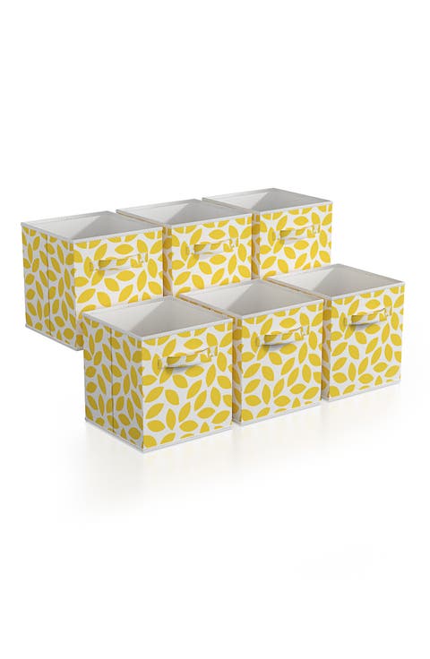 6-Pack Foldable Storage Cube Bins