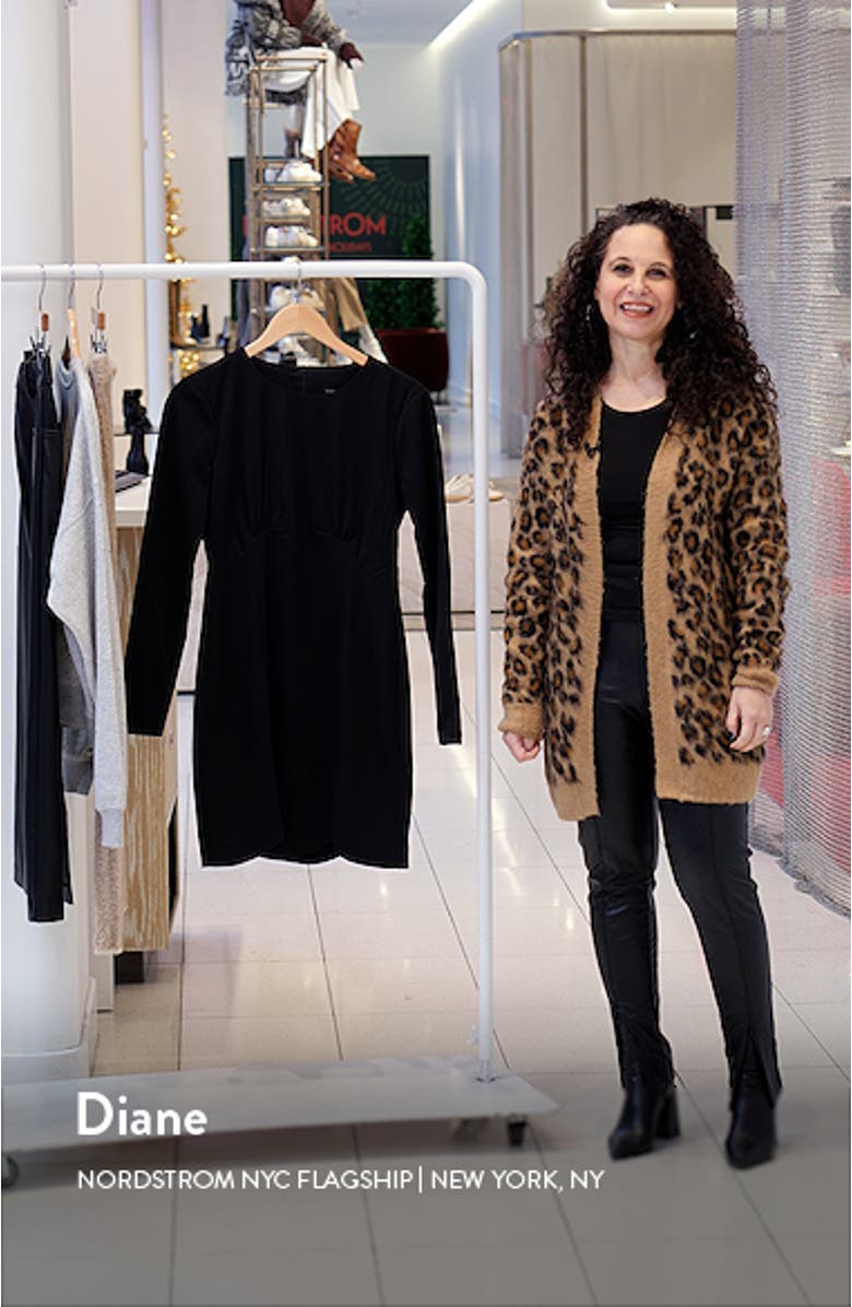 Scalloped Hem Long Sleeve Minidress, sales video thumbnail